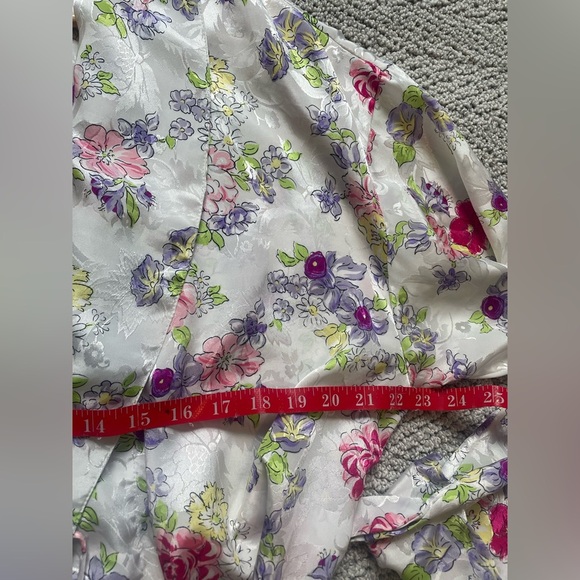 Vintage Victoria’s Secret Gold Label Floral Robe Size Small - Picture 6 of 7